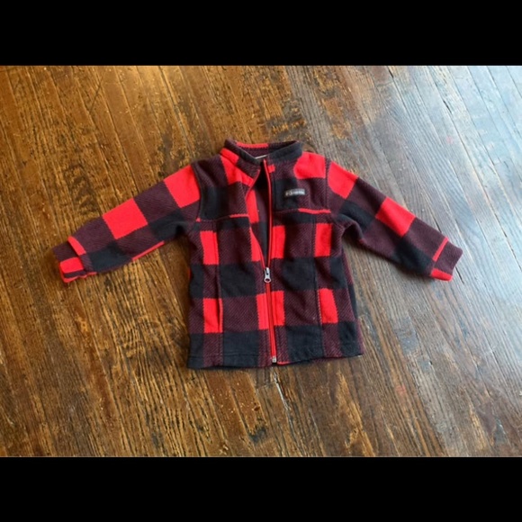 Columbia | Fleece | Red buffalo check | Size 18-24 months - Picture 3 of 3